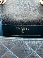 CHANEL Extra Mini Wallet on Chain Blue Calfskin