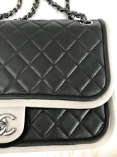 CHANEL Bi-Color Quilted Lambskin Large Flap