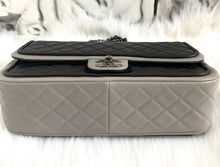 CHANEL Bi-Color Quilted Lambskin Large Flap