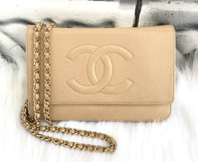 CHANEL Nude Wallet on Chain Gold Hardware Caviar Leather