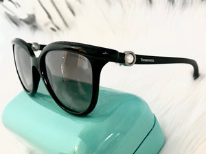 Tiffany & Co. Black Sunglasses with Pearl Accent