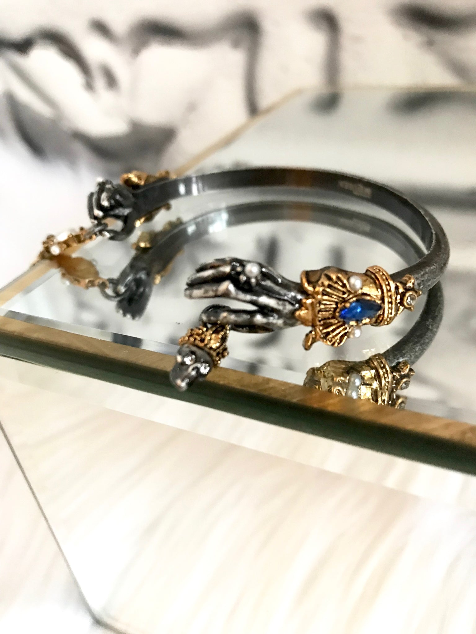 Alexander McQueen Skull Bracelet – Clutch & Covet, LLC Alexander McQueen Skull Bracelet – Clutch & Covet, LLC
